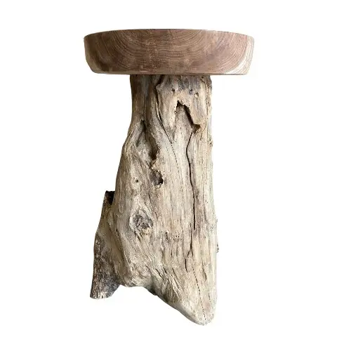 TABOURET HAUT TECK 75CM