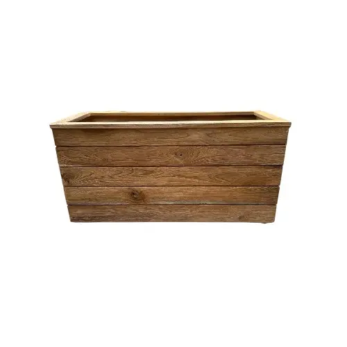 JARDINIERE EN TECK 100CM