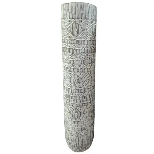 POT COCOTIER SCULPTÉ BLANC 120 CM