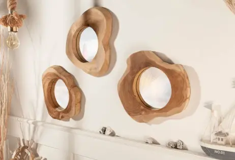 MIROIR ROND TECK D80 CM