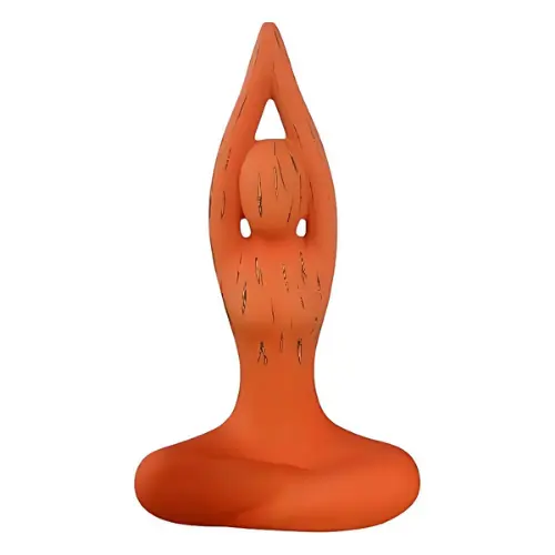 [STAYOGFEM60ORA] STATUE YOGA FEMME ORANGE 60CM 