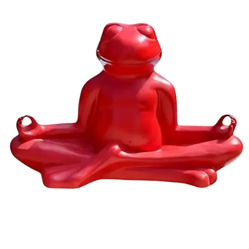 [STAGRE62ROU] STATUE GRENOUILLE 62 CM X 94 CM ROUGE