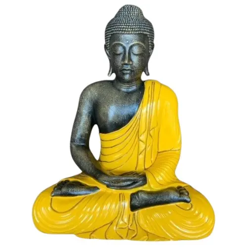 [STABOUPRE60JAU] BOUDDHA PREMIUM 60CM JAUNE