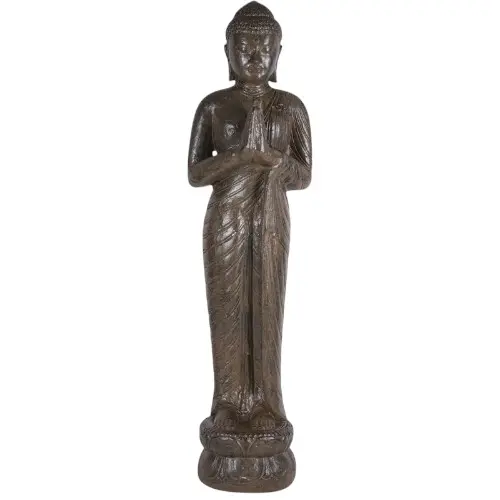 [STABOUPRI150MAR] STATUE BOUDDHA PRIERE 150CM MARRON