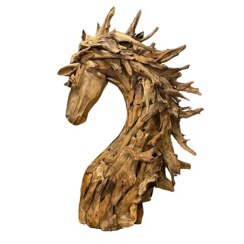 [STACHE180] TETE DE CHEVAL TECK 180CM