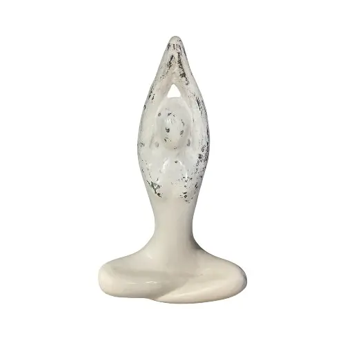 [STAYOGFEM40] STATUE YOGA FEMME BLANC 40CM