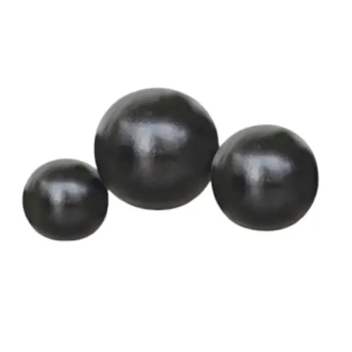 [STASPHLISTRIONOI] PACK TRIO SPHÈRE LISSE NOIR 30, 40 et 50cm