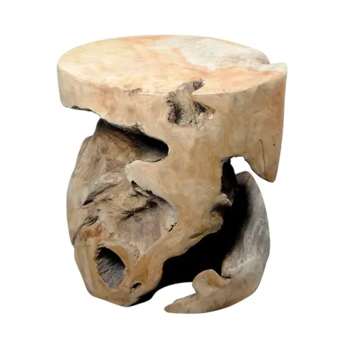 [MOBJARTAB35] TABOURET TECK 35CM
