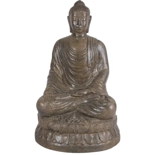 [STABOUSIT100MAR] STATUE BOUDDHA ASSIS 100CM MARRON