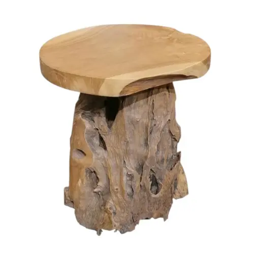 [MOBJARTAB40] TABOURET TECK 40CM